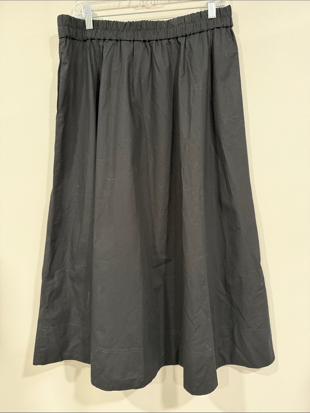 Madewell Black Midi A-Line Skirt - Picture 4 of 10